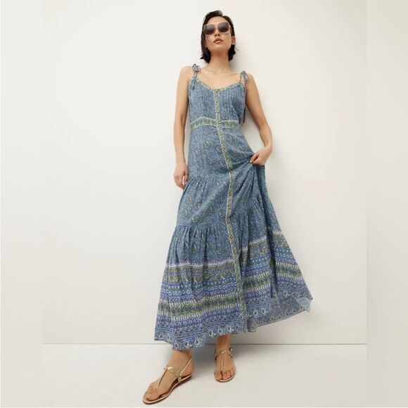 NWT Veronica Beard Windansea Electric Blue Multi Dress $ 498.00 M - Picture 2 of 9